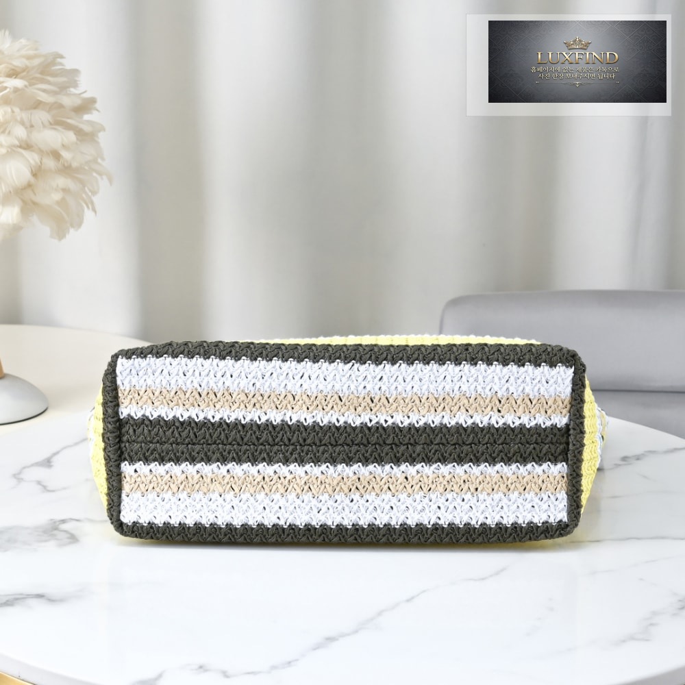 Miu Miu Raffia Woven Tote