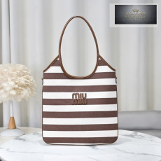 Miu Miu Ivy Canvas Leather