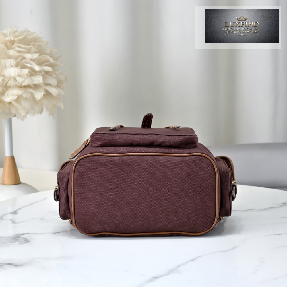 Miu Miu Canvas And Leather Backpack