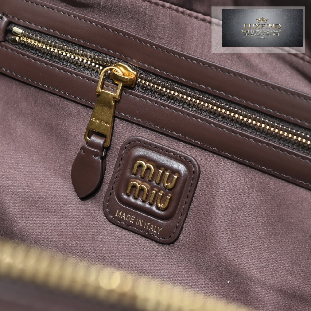 Miu Miu Beau Leather Top Handle