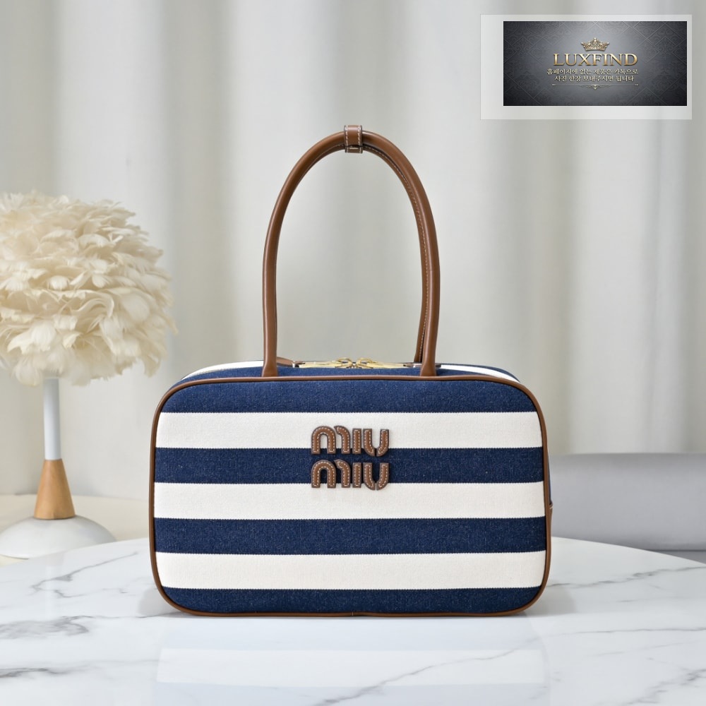 Miu Miu Beau Canvas And Leather
