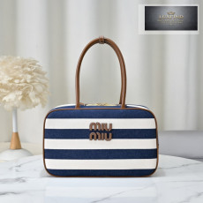 Miu Miu Beau Canvas And Leather