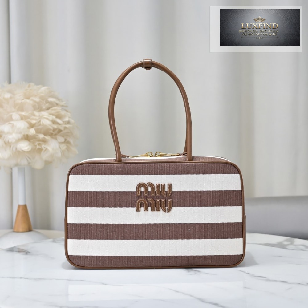 Miu Miu Beau Canvas And Leather