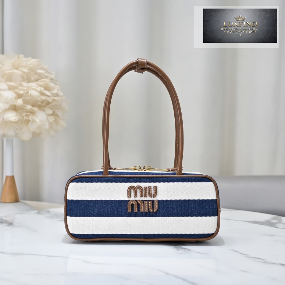 Miu Miu Beau Canvas And Leather
