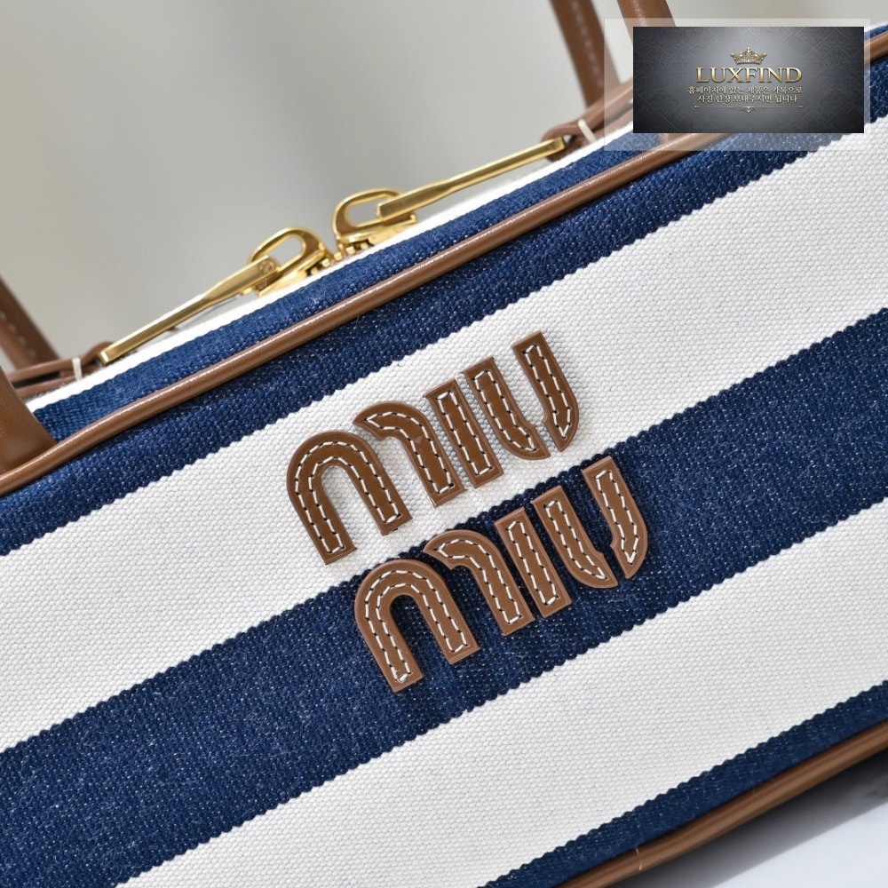 Miu Miu Beau Canvas And Leather
