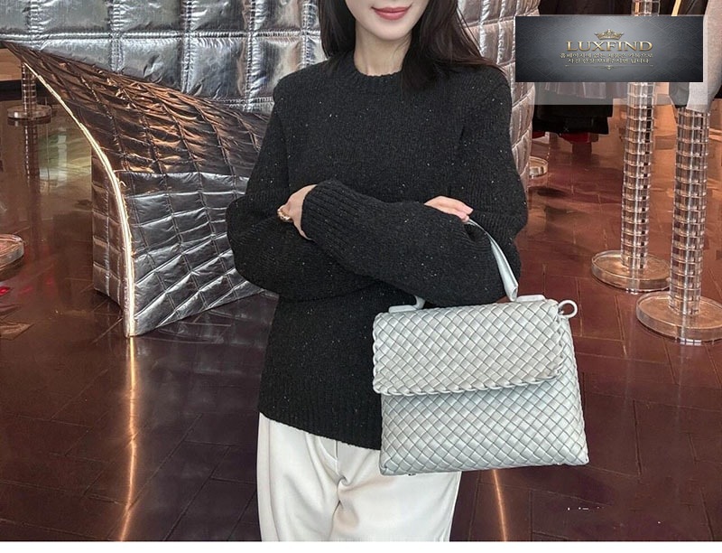 보테가베네타 패티 탑 핸들 백 776783