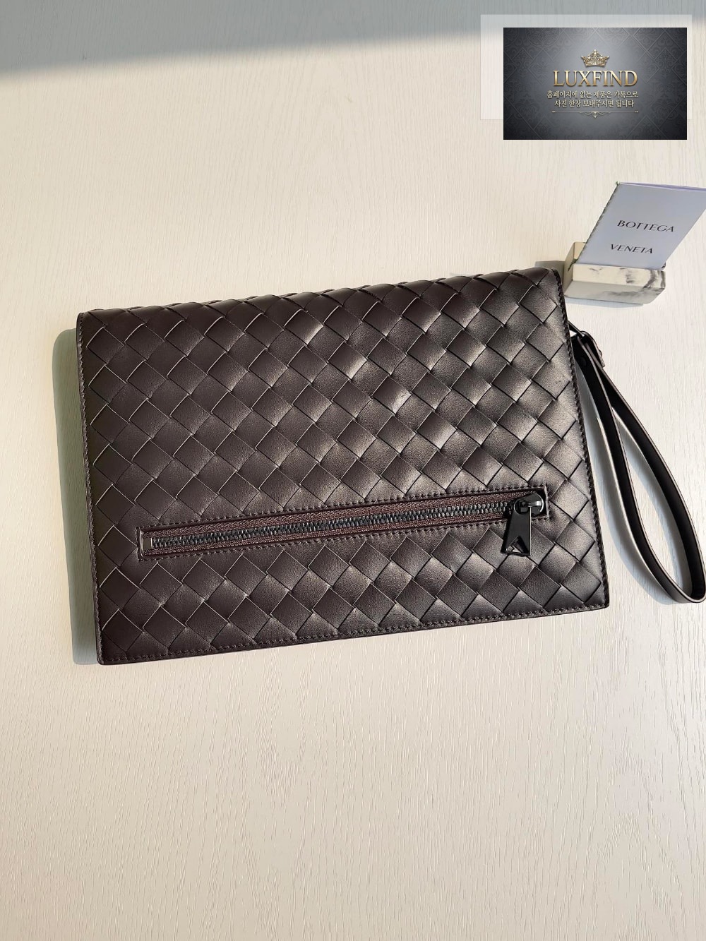 Bottega Veneta Intrecciato Document Case With Wristlet