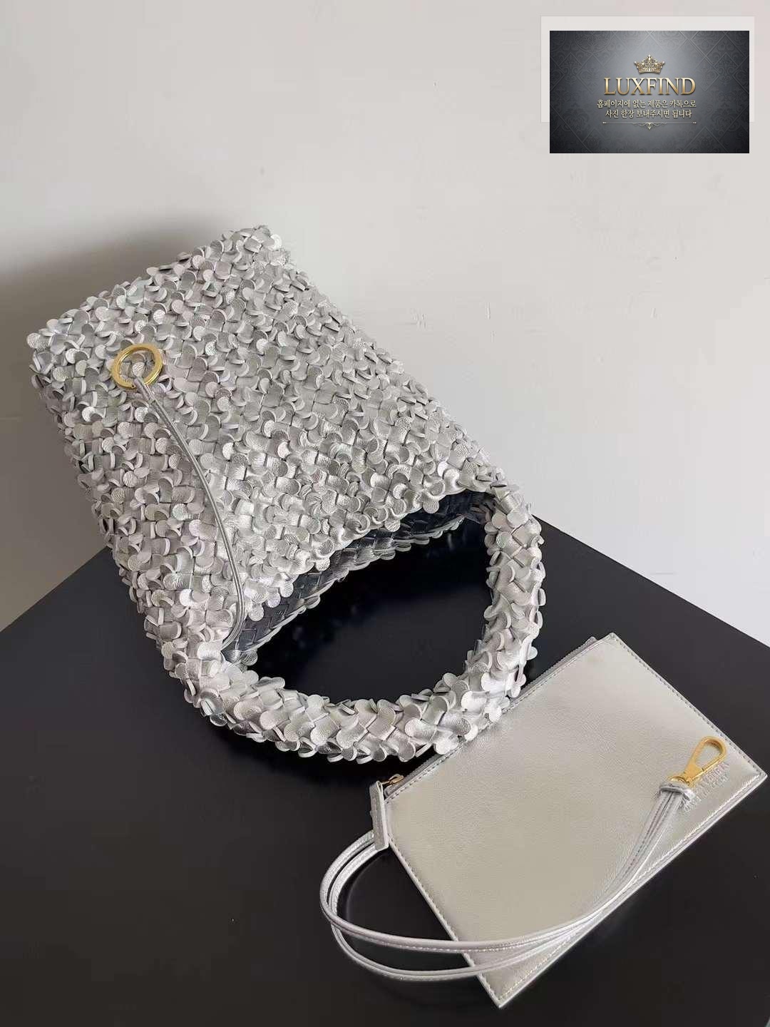 Bottega Veneta Cabat Bucket Sequins