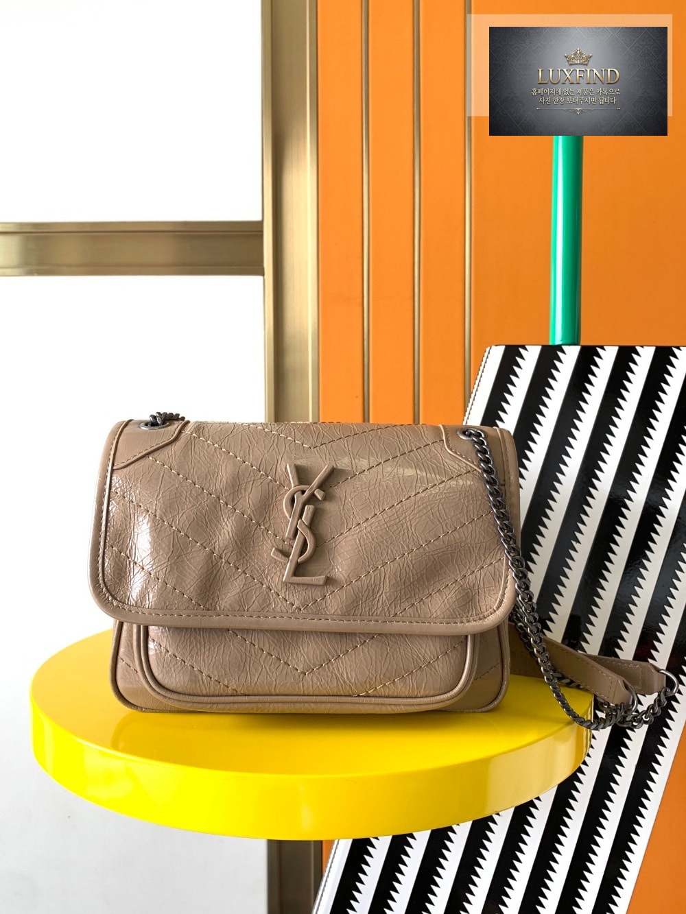 Saint Laurent Niky Baby In Vintage Leather