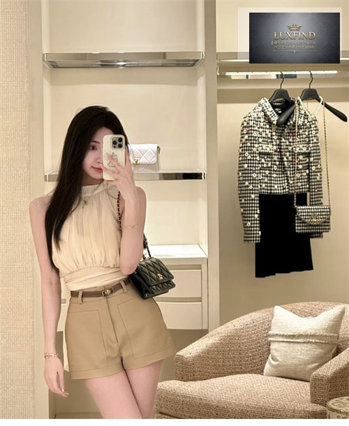 샤넬 WOC 스몰 레더 램스킨 골드 메탈 체인 플랩백