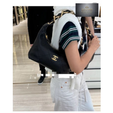 샤넬 25k 호보백 블랙 골드 메탈