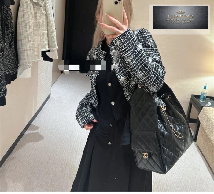 샤넬 25c 호보 핸드백 미듐