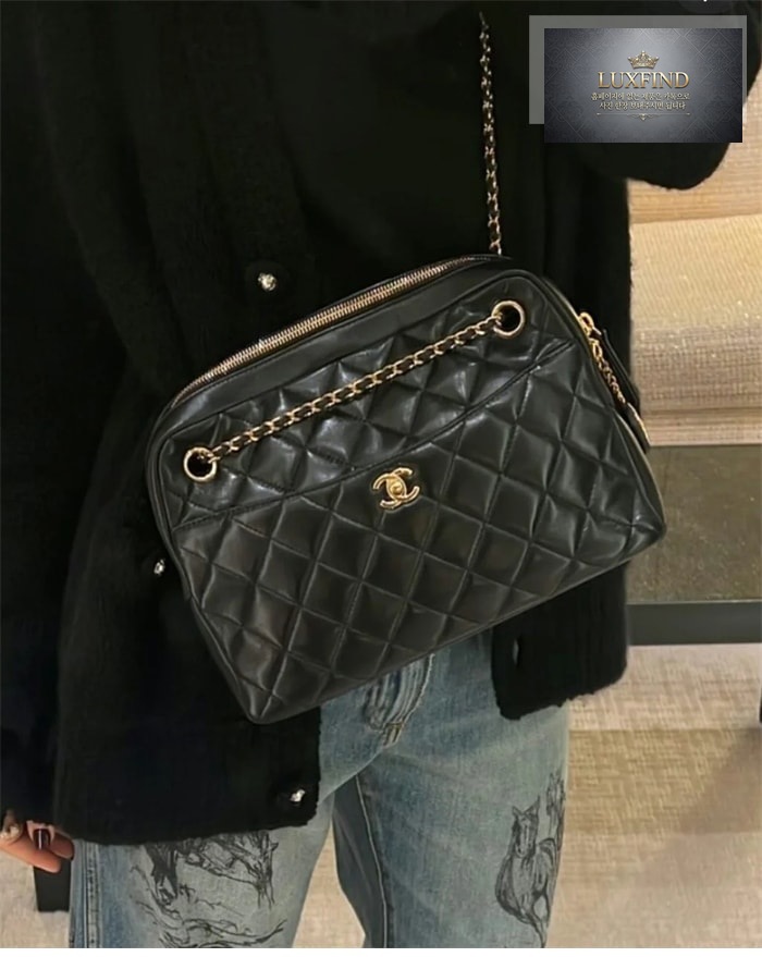 샤넬 24K 골드메탈 카메라백 라지