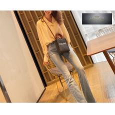 셀린느 미니 버티컬 카바스 토트백 트리옹프 캔버스 194372