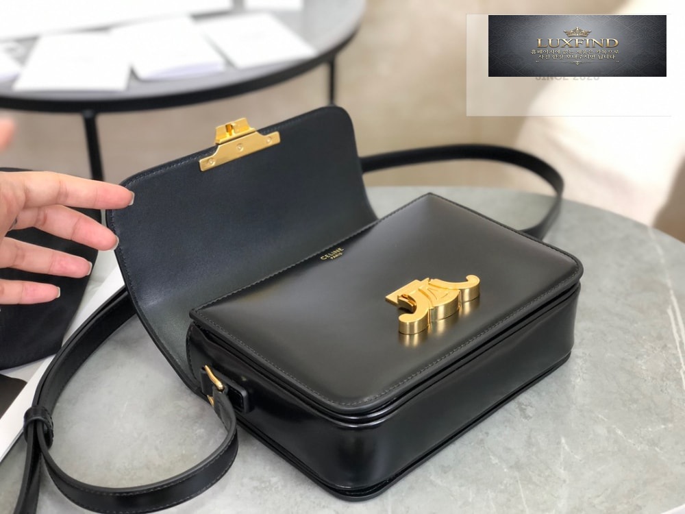 Celine Teen Triomphe Bag Shiny Calfskin