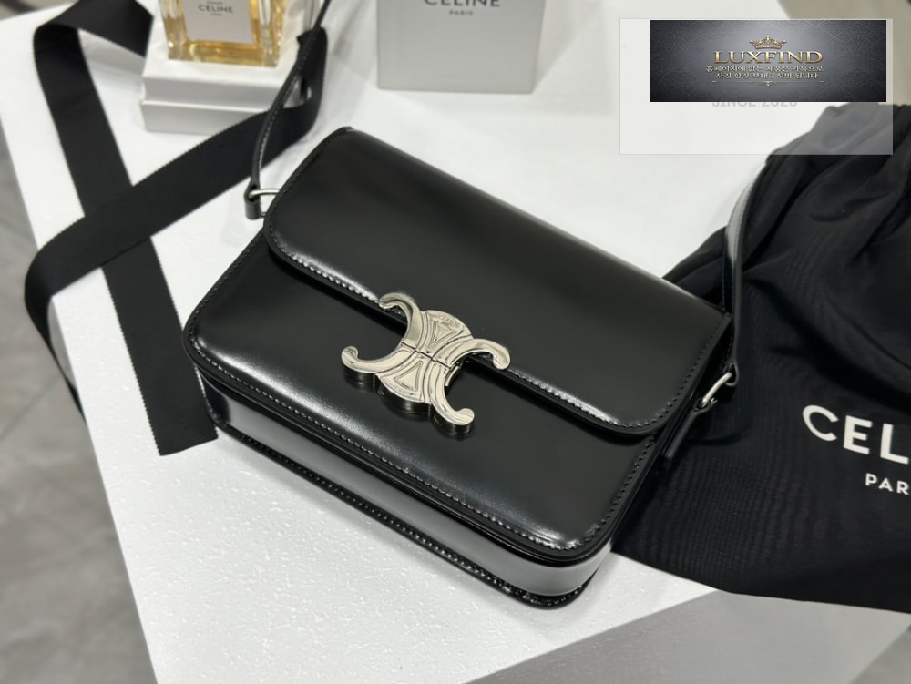 Celine Teen Triomphe Bag Shiny Calfskin