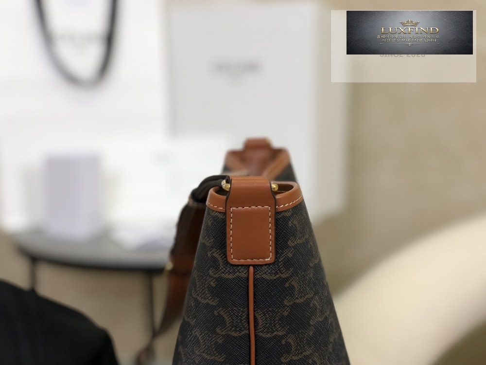 Celine Small Bucket Triomphe Canvas & Calfskin