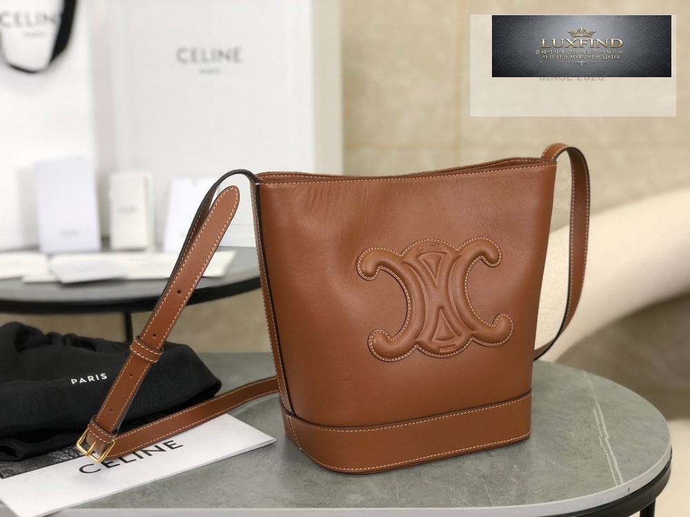 Celine Qurio Triomphe Bucket Soft Calfskin
