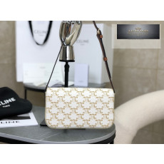 Celine Claude Triomphe Shoulder Bag Calfskin