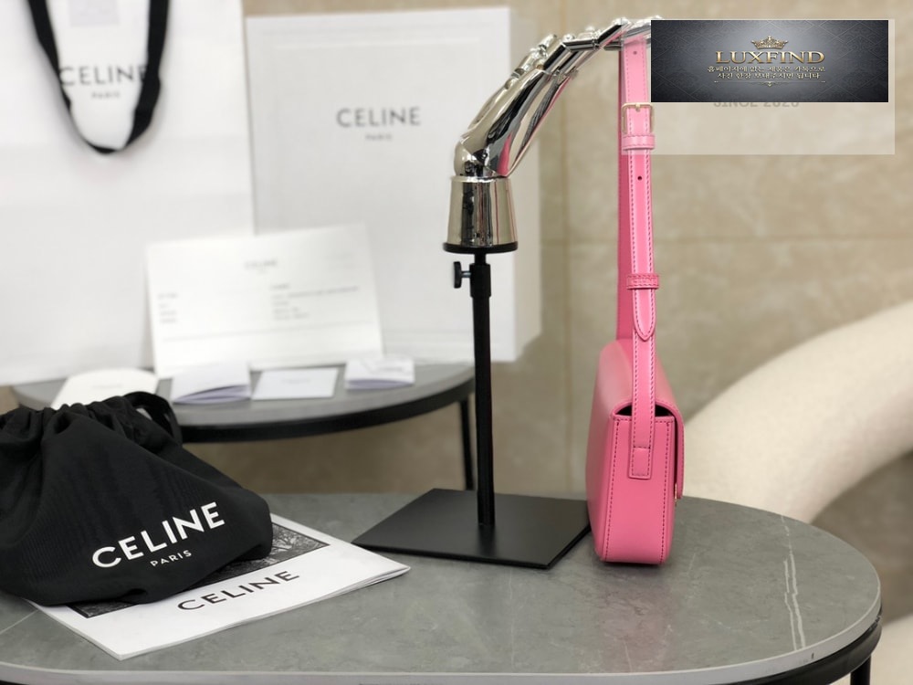 Celine Claude Triomphe Shoulder Bag Calfskin