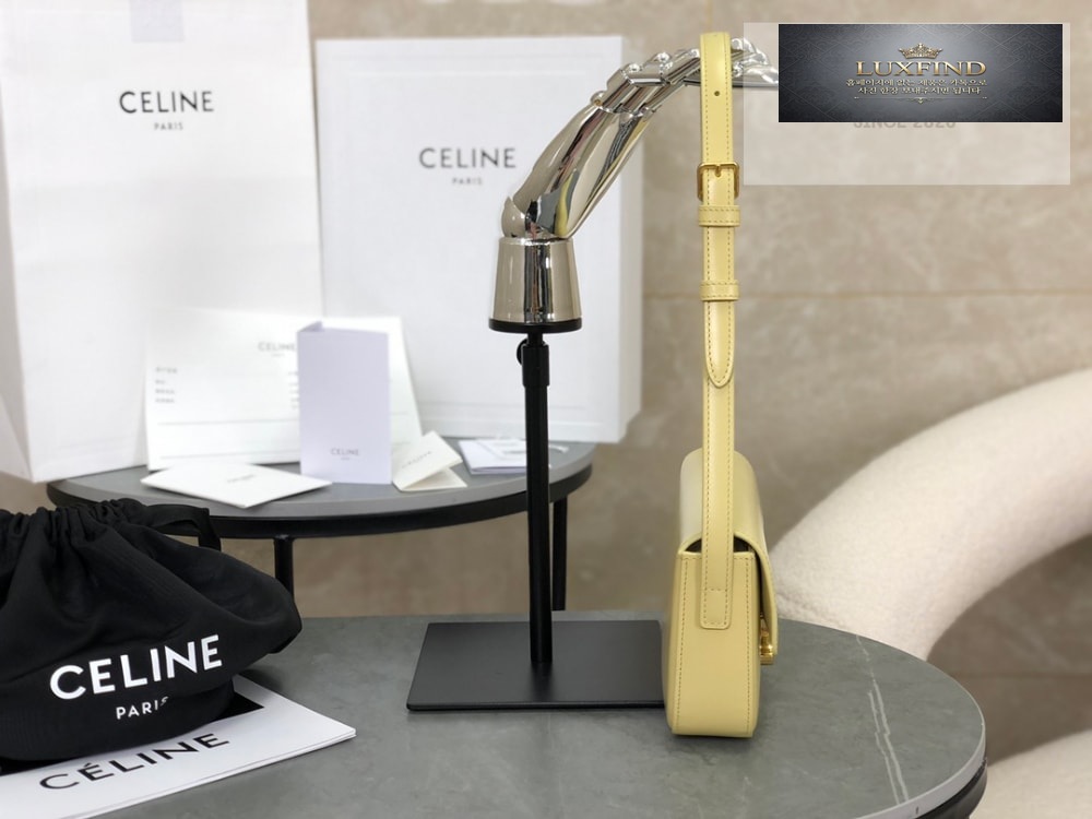 Celine Claude Triomphe Shoulder Bag Calfskin