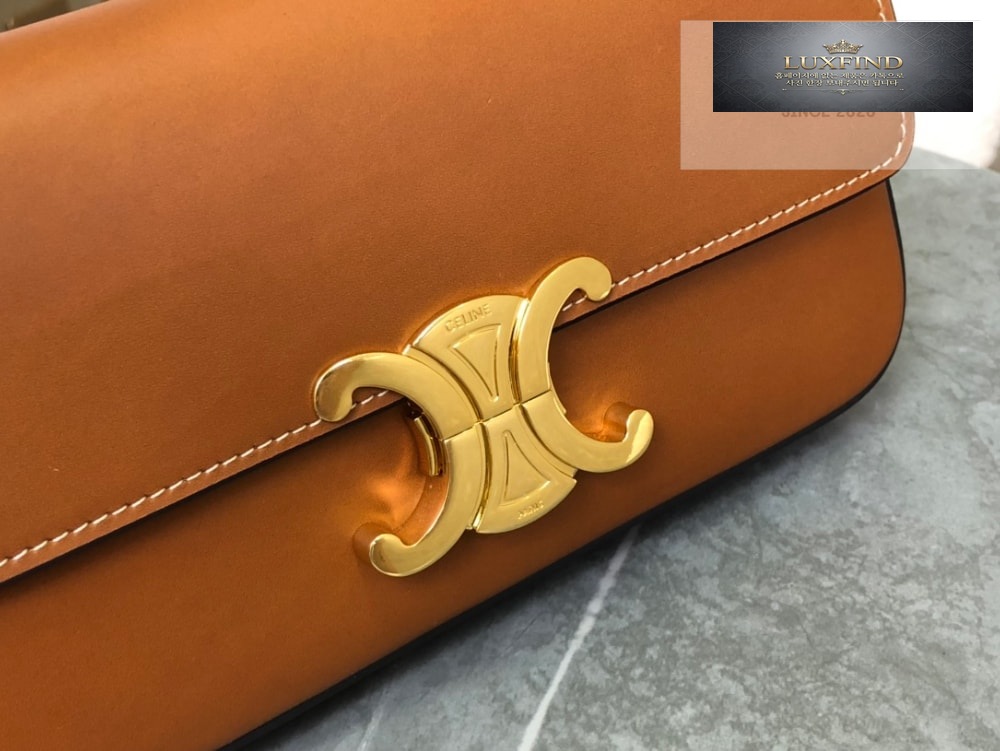Celine Claude Triomphe Shoulder Bag Calfskin