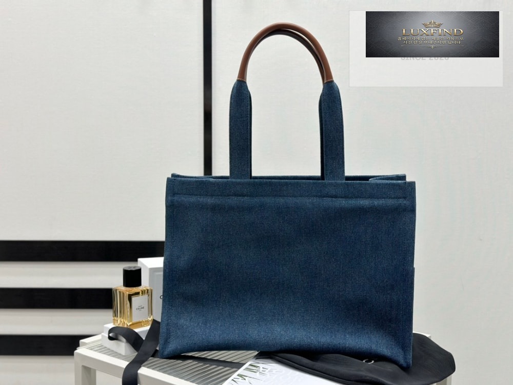 Celine Cabas Blue Denim