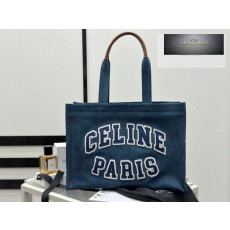 Celine Cabas Blue Denim