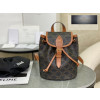Celine Backpack Folco in Triomphe Canvas and Calfskin