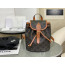 Celine Backpack Folco in Triomphe Canvas and Calfskin
