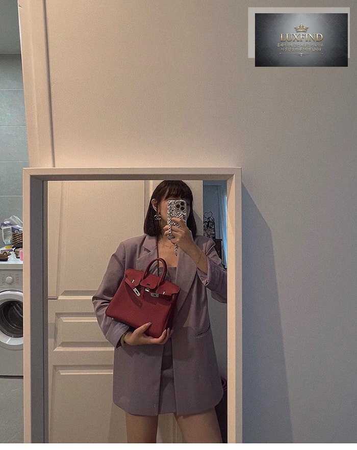 에르메스 버킨백 25 토고 은장