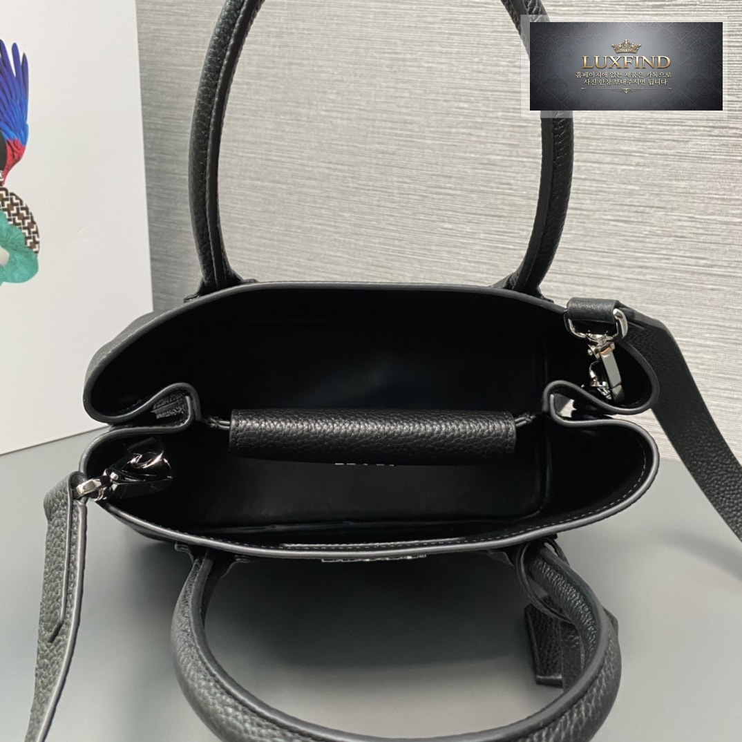 프라다 두블레 사피아노 가죽 더블 미니 토드 숄더 백 25*18.5*12.5CM