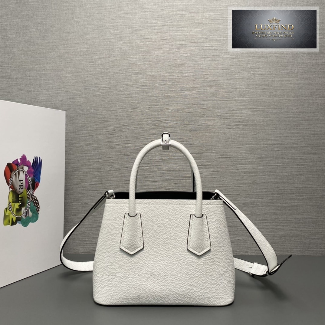 프라다 더블 미니 사피아노 세더 토드백 25*18*12.5CM “4COLOR”