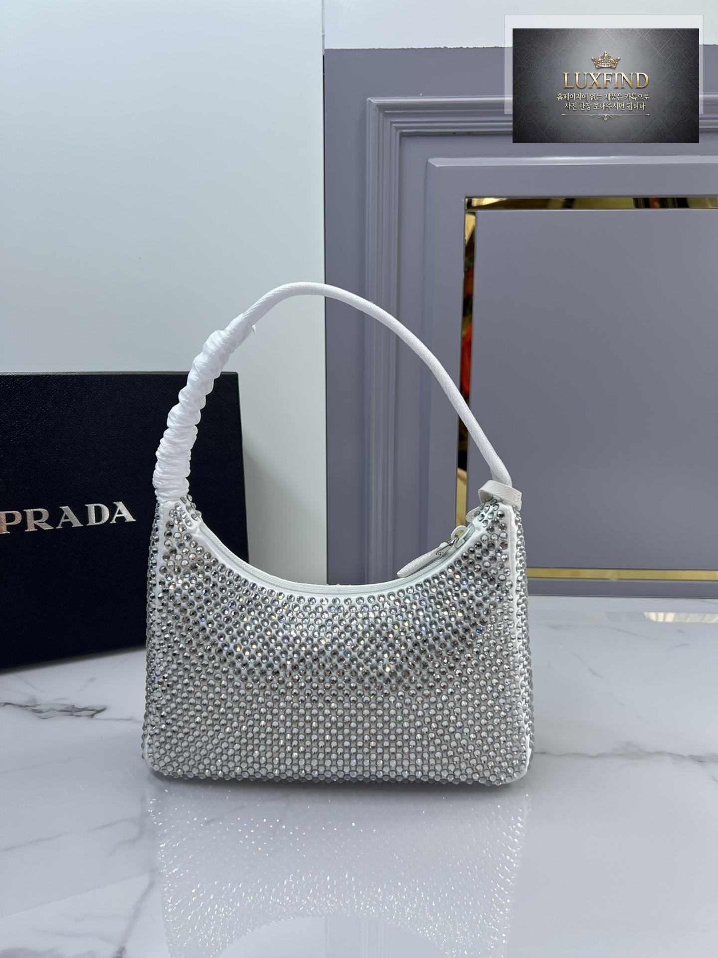Prada Rhinestones Re - Edition Soulder