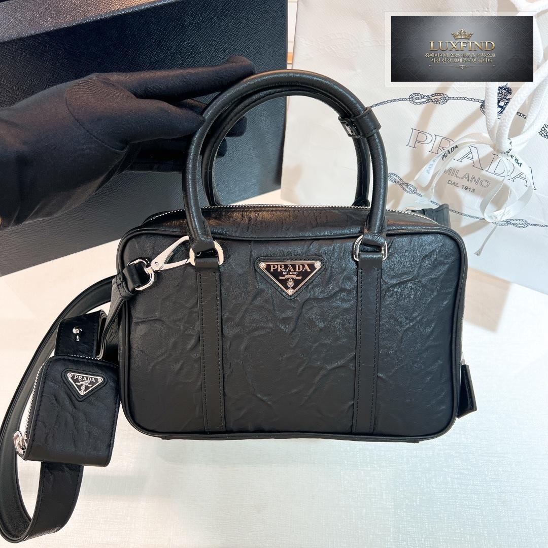 Prada Nappa Antique Leather Top Handle