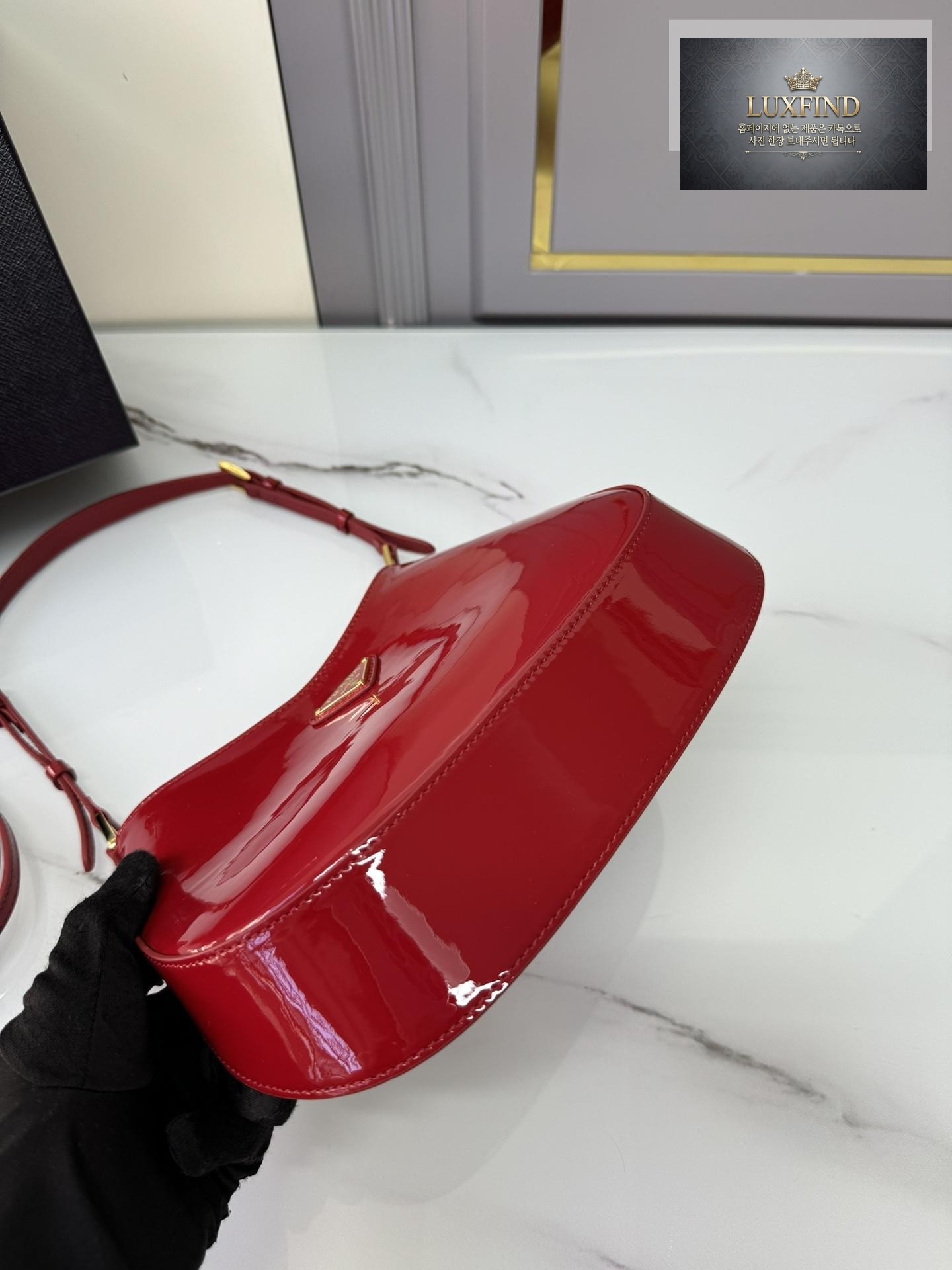 Prada Cleo Patent Shoulder