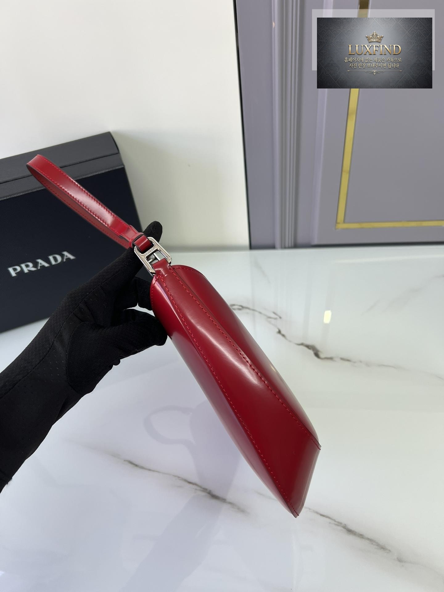 Prada Cleo Brushed Leather Shoulder
