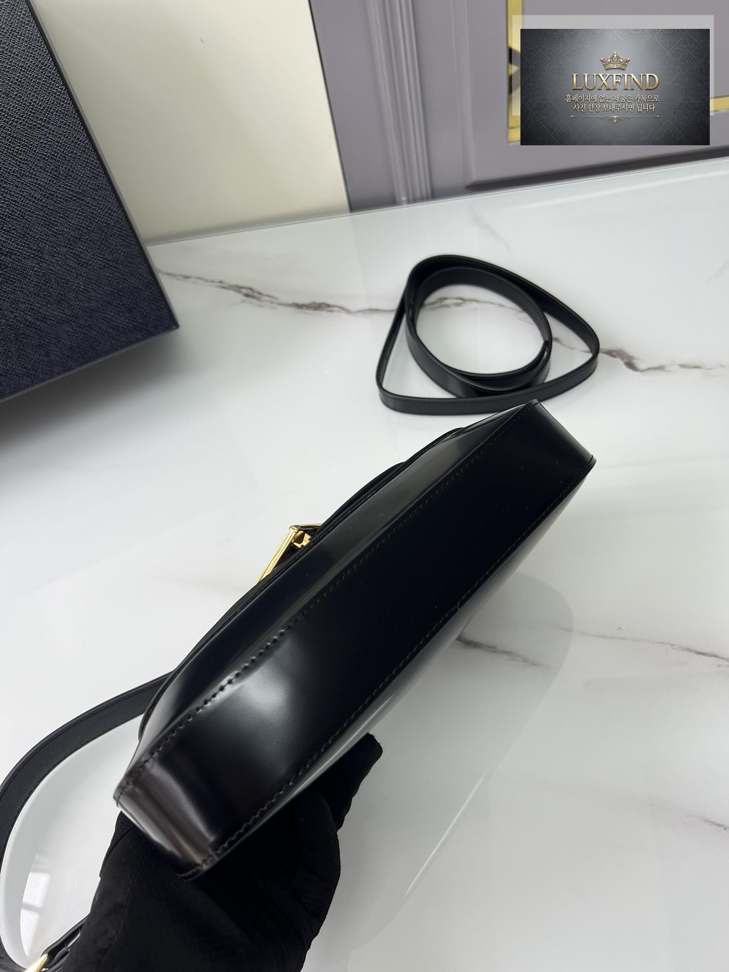 Prada Brushed Leather Shoulder